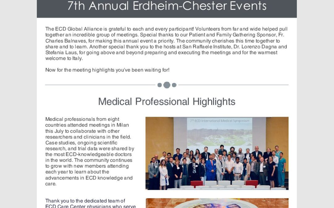 2019 Erdheim-Chester Event Highlights