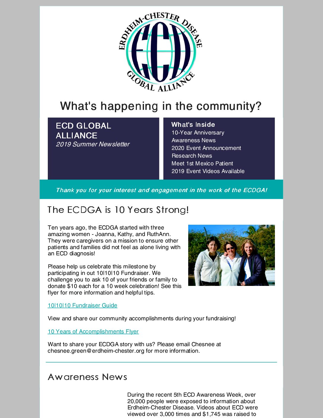 Summer Newsletter