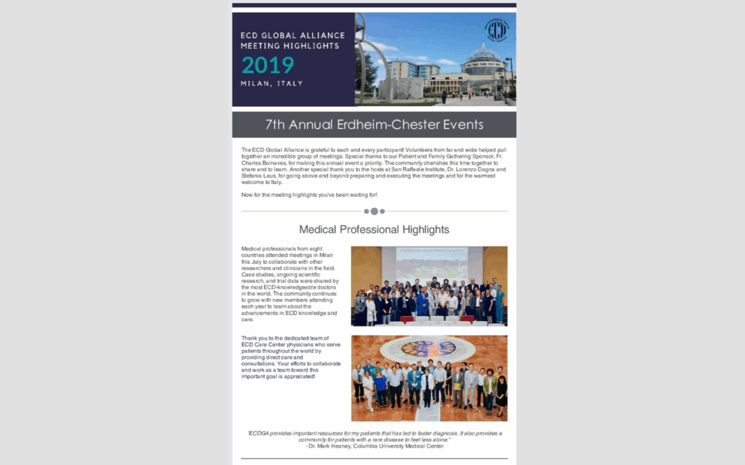 2019 Erdheim-Chester Event Highlights