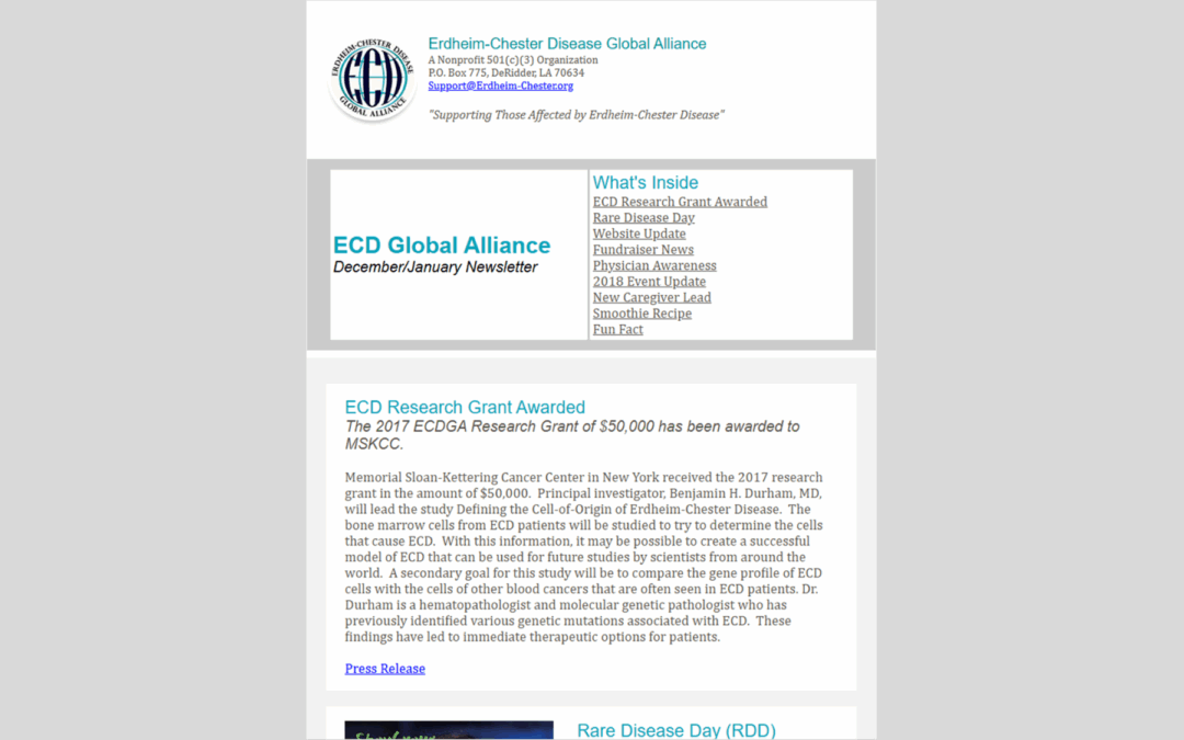 December/January Newsletter