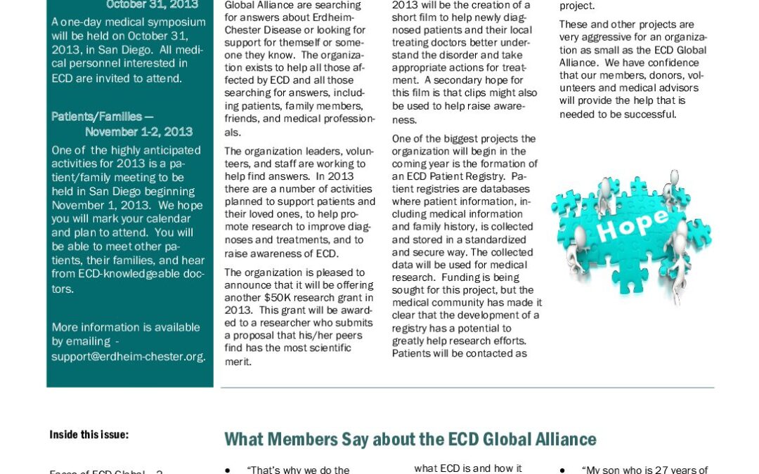 Year-End Newsletter – December 2012
