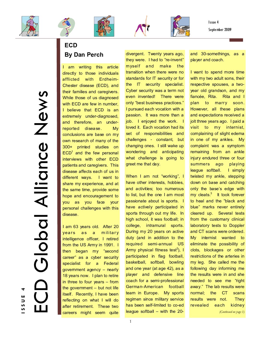 Newsletter Issue 4 – September, 2009