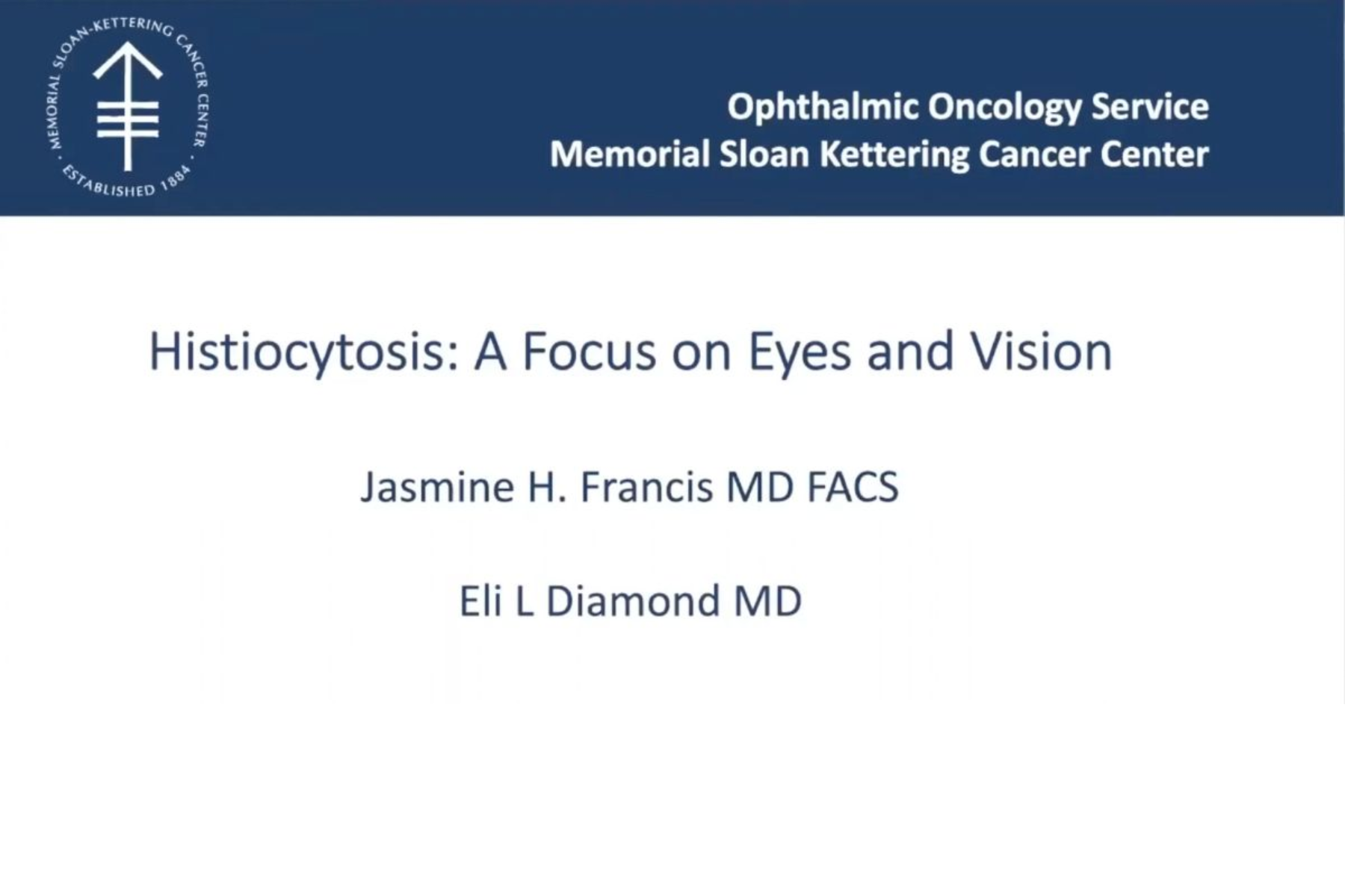 Histio Patient Needs A Focus on the Eyes and Vision